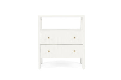 Audrey Bedside Table - White - Boho Bliss