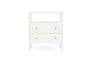 Audrey Bedside Table - White - Boho Bliss