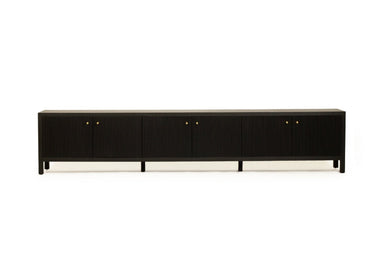 Audrey Entertainment Unit 3m Black - Boho Bliss