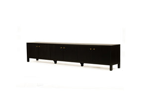 Audrey Entertainment Unit 3m Black - Boho Bliss