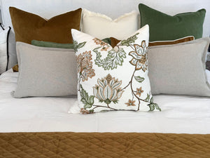 Audrey Long Lumbar Cushion Cover - Cocoa - Boho Bliss