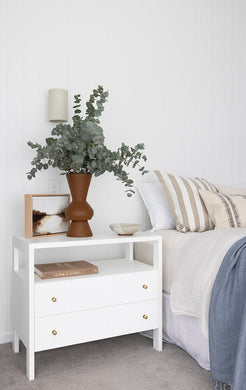 Audrey Nightstand - White - Boho Bliss