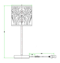 Load image into Gallery viewer, Autra Table Lamp - Aged Bronze with Amber Lining - Boho Bliss