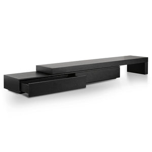 Axis Extendable Entertainment Unit - Black Oak - Boho Bliss