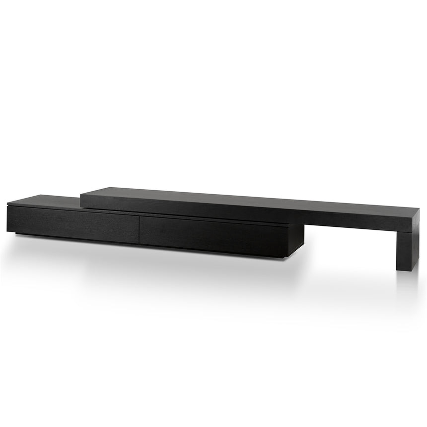 Axis Extendable Entertainment Unit - Black Oak - Boho Bliss