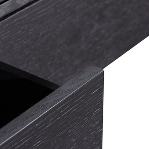 Axis Extendable Entertainment Unit - Black Oak - Boho Bliss