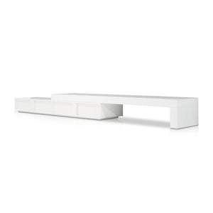 Axis Extendable Entertainment Unit - White Oak - Boho Bliss