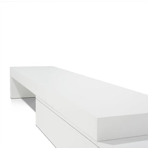 Axis Extendable Entertainment Unit - White Oak - Boho Bliss
