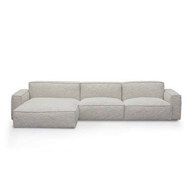 Axis Left Chaise Sofa - Fog Grey - Boho Bliss
