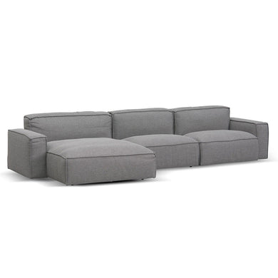 Axis Left Chaise Sofa - Graphite Grey - Boho Bliss
