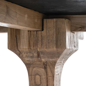 Banya 140cm Round Dining Table - Rustic Natural - Boho Bliss
