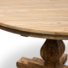 Load image into Gallery viewer, Banya 140cm Round Dining Table - Rustic Natural - Boho Bliss