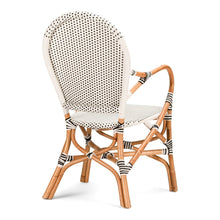 Load image into Gallery viewer, Bistro Chair - White/Black - Boho Bliss