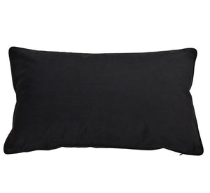 Bondi Black Rect. Cushion Cover - Boho Bliss