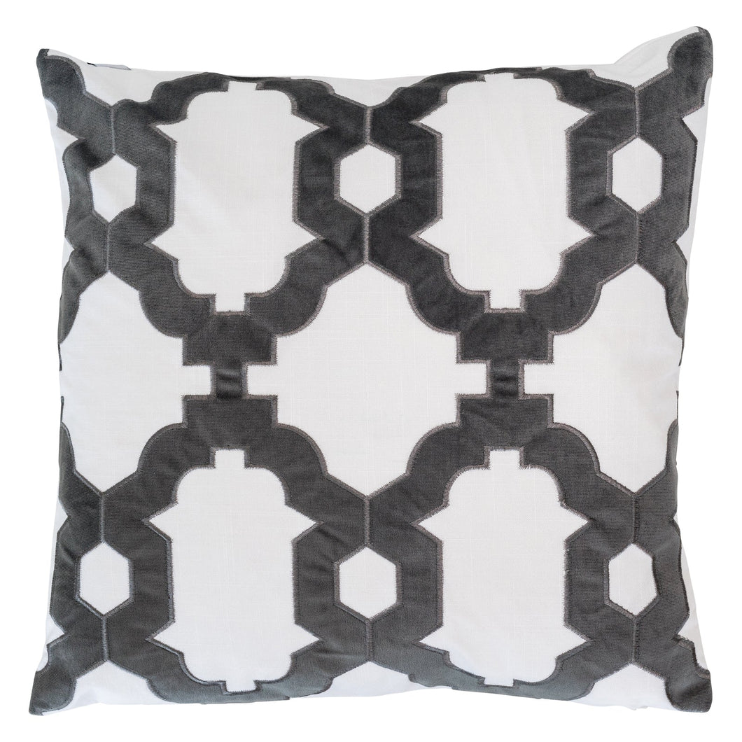 Brighton Grey Cushion Cover - Boho Bliss