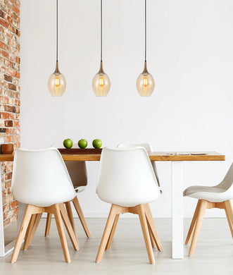 Bronte Retro Pendant Light - Bronze Amber - Boho Bliss