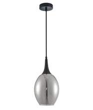 Load image into Gallery viewer, Bronte Retro Pendant Light - Mirror Finish Smokey Black - Boho Bliss