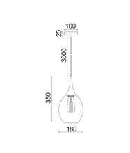 Load image into Gallery viewer, Bronte Retro Pendant Light - Mirror Finish Smokey Black - Boho Bliss