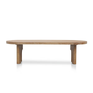 Calder 2.8m Oval Dining Table - Natural - Boho Bliss