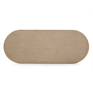 Calder 2.8m Oval Dining Table - Natural - Boho Bliss
