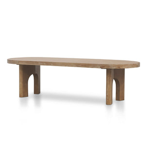 Calder 2.8m Oval Dining Table - Natural - Boho Bliss