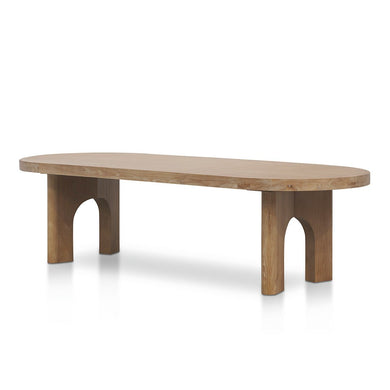 Calder 2.8m Oval Dining Table - Natural - Boho Bliss