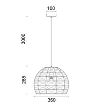 Load image into Gallery viewer, Canamo Hemp Rope Pendant - Dome - Boho Bliss
