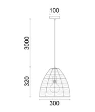 Load image into Gallery viewer, Canamo Hemp Rope Pendant - Ellipse - Boho Bliss