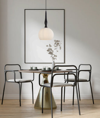 Carlisle Large Wine Glass Pendant Light - Black - Boho Bliss