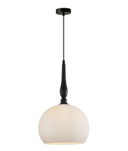 Load image into Gallery viewer, Carlisle Large Wine Glass Pendant Light - Black - Boho Bliss