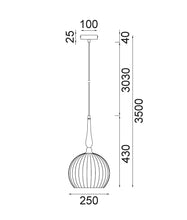 Load image into Gallery viewer, Carlisle Large Wine Glass Pendant Light - Black - Boho Bliss