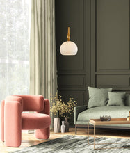 Load image into Gallery viewer, Carlisle Large Wine Glass Pendant Light - Brass - Boho Bliss