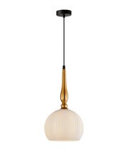 Carlisle Small Wine Glass Pendant Light - Brass - Boho Bliss