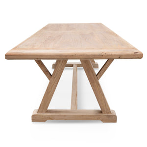 Chalet Dining Table 2.4m - Natural - Boho Bliss