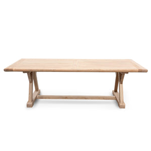 Chalet Dining Table 2.4m - Natural - Boho Bliss