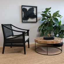 Load image into Gallery viewer, Charles Rattan Armchair - Black - Boho Bliss