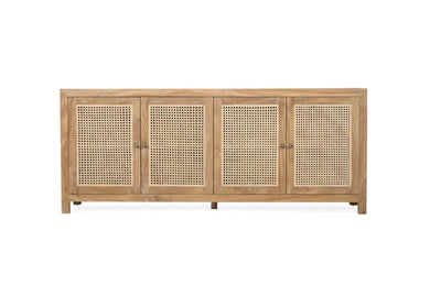 Charlie Four Door Sideboard - Natural - Boho Bliss