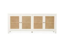 Load image into Gallery viewer, Charlie Four Door Sideboard - White - Boho Bliss