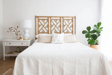 Load image into Gallery viewer, Chippendale Bedhead - Super King - Weathered Oak - Boho Bliss