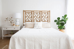 Chippendale Bedhead - Super King - Weathered Oak - Boho Bliss