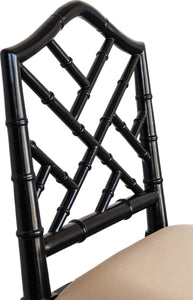Chippendale Counter Stool - Black - Boho Bliss