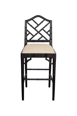 Chippendale Counter Stool - Black - Boho Bliss