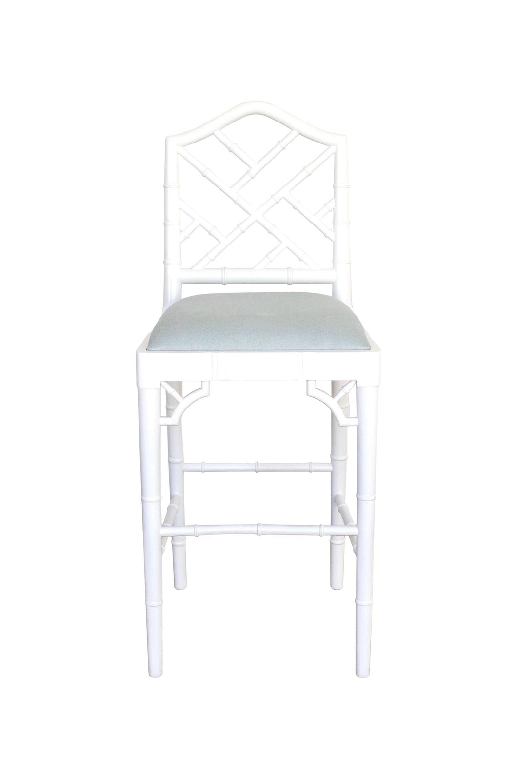 Chippendale Counter Stool - White - Boho Bliss