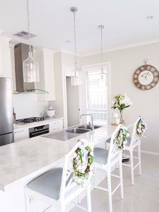 Chippendale Counter Stool - White - Boho Bliss