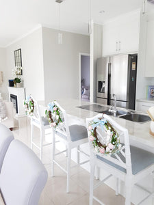 Chippendale Counter Stool - White - Boho Bliss