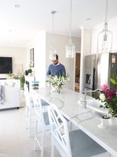 Load image into Gallery viewer, Chippendale Counter Stool - White - Boho Bliss