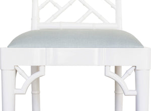 Chippendale Counter Stool - White - Boho Bliss