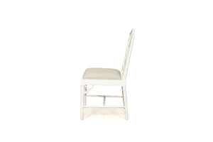 Chippendale Dining Chair - White - Boho Bliss