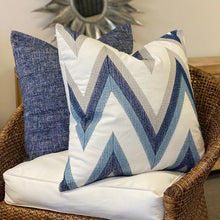 Load image into Gallery viewer, Claremont Blue Cushion Cover - Boho Bliss