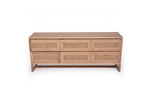 Clovelly Chest of Drawers - Six Drawer - Boho Bliss